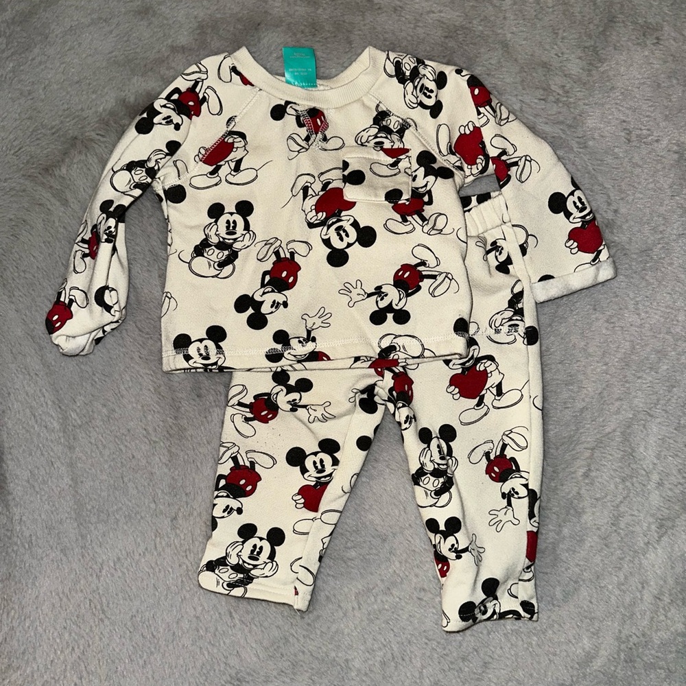 Disney Baby Mickey Mouse Outfit – Size 6–12 Months